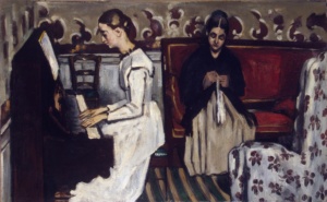 La maglia nell'arte - Jeune fille au piano