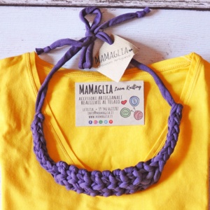 Collana fascia per capelli artigianale di MaMaglia