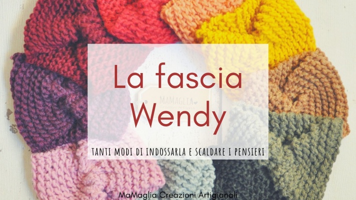 Fascia per capelli in lana Wendy di MaMaglia